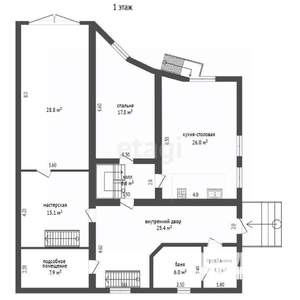 Дом 103м², 2-этажный, участок 5 сот.