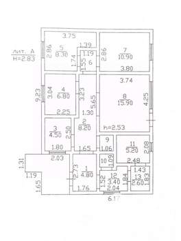 Дом 95м², 1-этажный, участок 6 сот.