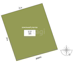 Дом 103м², 2-этажный, участок 5 сот.