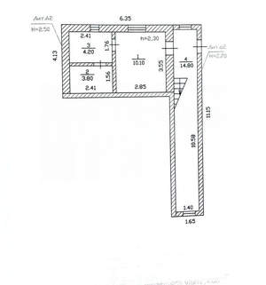 Дом 74м², 1-этажный, участок 7 сот.