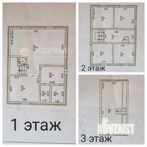 Дом 160м², 3-этажный, участок 3 сот.  