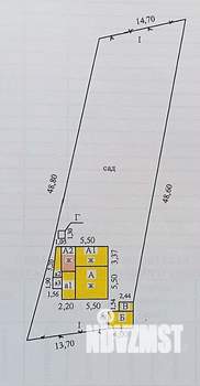 Дом 50м², 1-этажный, участок 7 сот.  