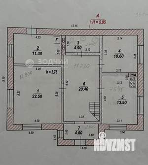 Дом 177м², 2-этажный, участок 7 сот.  