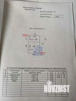 Дом 17м², 1-этажный, участок 3 сот.  
