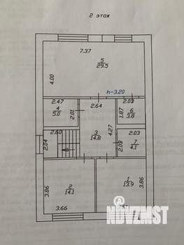 Дом 180м², 2-этажный, участок 5 сот.  