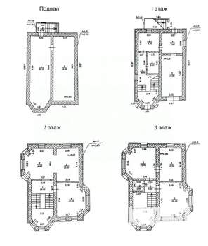 Коттедж 242м², 3-этажный, участок 8 сот.  