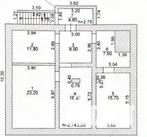 Дом 261м², 2-этажный, участок 5 сот.  