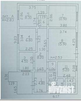 Дом 84м², 12-этажный, участок 5 сот.  