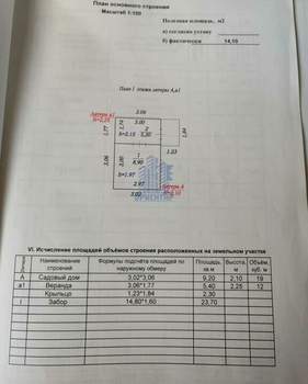Дом 17м², 1-этажный, участок 3 сот.  