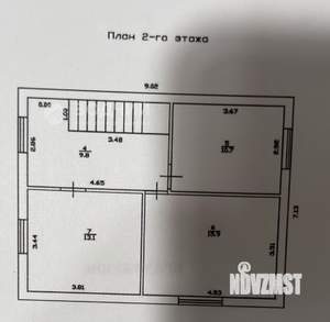 Дом 102м², 2-этажный, участок 5 сот.  