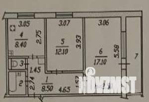 2-к квартира, на длительный срок, 60м2, 9/9 этаж