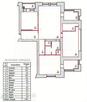3-к квартира, на длительный срок, 103м2, 8/9 этаж