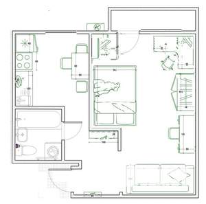 1-к квартира, на длительный срок, 33м2, 2/5 этаж