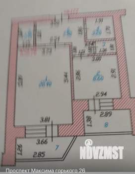 1-к квартира, на длительный срок, 44м2, 5/19 этаж