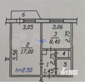 1-к квартира, на длительный срок, 33м2, 8/10 этаж