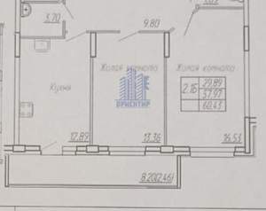 2-к квартира, на длительный срок, 58м2, 1/10 этаж