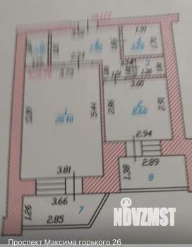 1-к квартира, на длительный срок, 44м2, 5/19 этаж