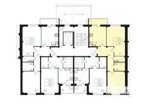 2-к квартира, строящийся дом, 63м2, 3/16 этаж