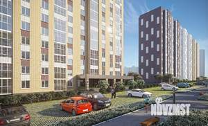 1-к квартира, строящийся дом, 54м2, 4/16 этаж
