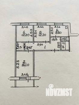 3-к квартира, вторичка, 73м2, 10/10 этаж