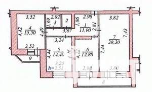 3-к квартира, вторичка, 93м2, 3/10 этаж