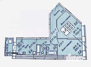 2-к квартира, вторичка, 58м2, 10/16 этаж
