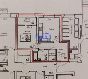 1-к квартира, вторичка, 48м2, 1/9 этаж