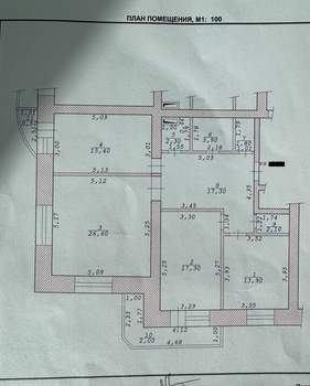 3-к квартира, вторичка, 109м2, 13/16 этаж