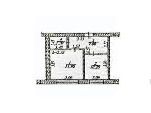 2-к квартира, вторичка, 31м2, -1/5 этаж