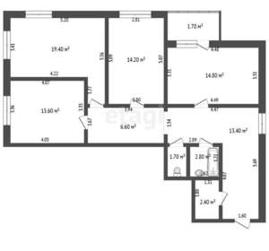 3-к квартира, вторичка, 89м2, 3/10 этаж
