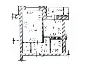 1-к квартира, вторичка, 40м2, 4/14 этаж