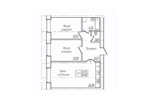 3-к квартира, вторичка, 65м2, 2/10 этаж