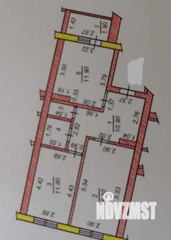 2-к квартира, вторичка, 57м2, 5/5 этаж