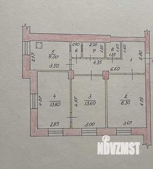 3-к квартира, вторичка, 70м2, 2/4 этаж