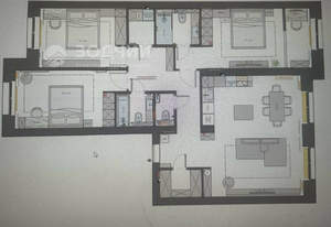 3-к квартира, сданный дом, 119м2, 6/9 этаж