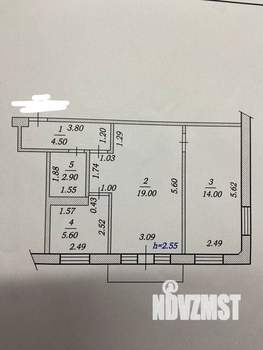 2-к квартира, вторичка, 48м2, 5/5 этаж