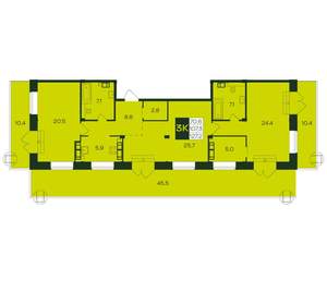 3-к квартира, вторичка, 127м2, 8/8 этаж