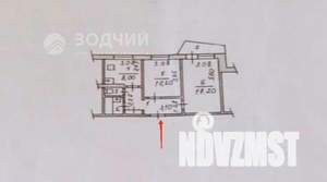 2-к квартира, вторичка, 50м2, 2/9 этаж