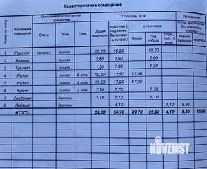 2-к квартира, вторичка, 53м2, 8/9 этаж