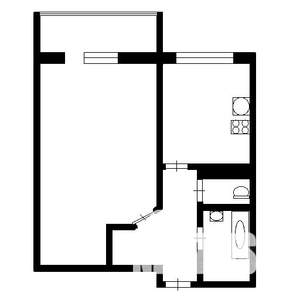 1-к квартира, вторичка, 37м2, 5/5 этаж