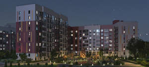 2-к квартира, строящийся дом, 55м2, 8/9 этаж