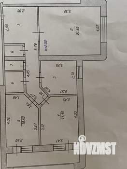 3-к квартира, вторичка, 82м2, 12/16 этаж
