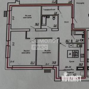 3-к квартира, вторичка, 108м2, 2/5 этаж
