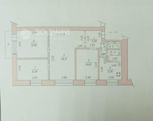 4-к квартира, вторичка, 59м2, 2/5 этаж