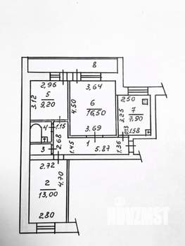 3-к квартира, вторичка, 64м2, 4/9 этаж