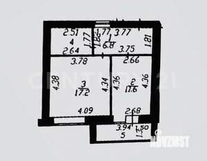 1-к квартира, вторичка, 45м2, 3/10 этаж