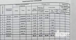 2-к квартира, вторичка, 90м2, 1/10 этаж