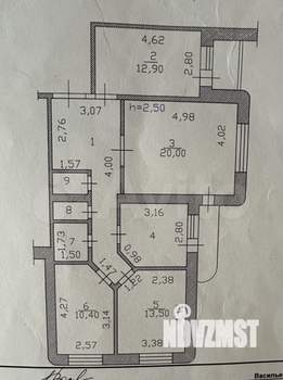 4-к квартира, вторичка, 89м2, 4/18 этаж