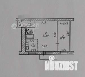 2-к квартира, вторичка, 45м2, 5/5 этаж