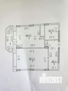 1-к квартира, вторичка, 48м2, 8/9 этаж